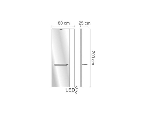 Зеркало парикмахерское LIGHT, P9802